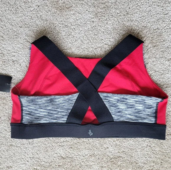 NWT Torrid Active Red and Gray Performance Sports Bra 1 - Picture 7 of 9